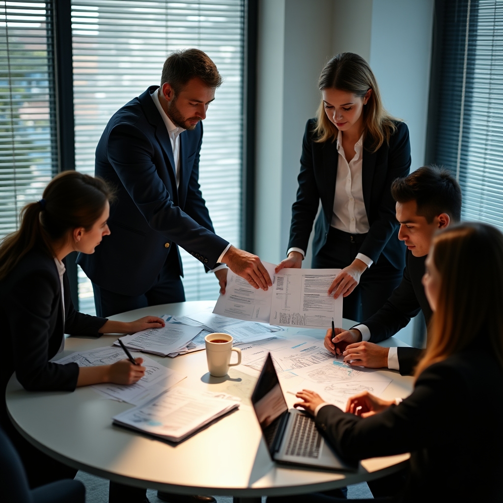 Команда обсуждает стратегию закупок